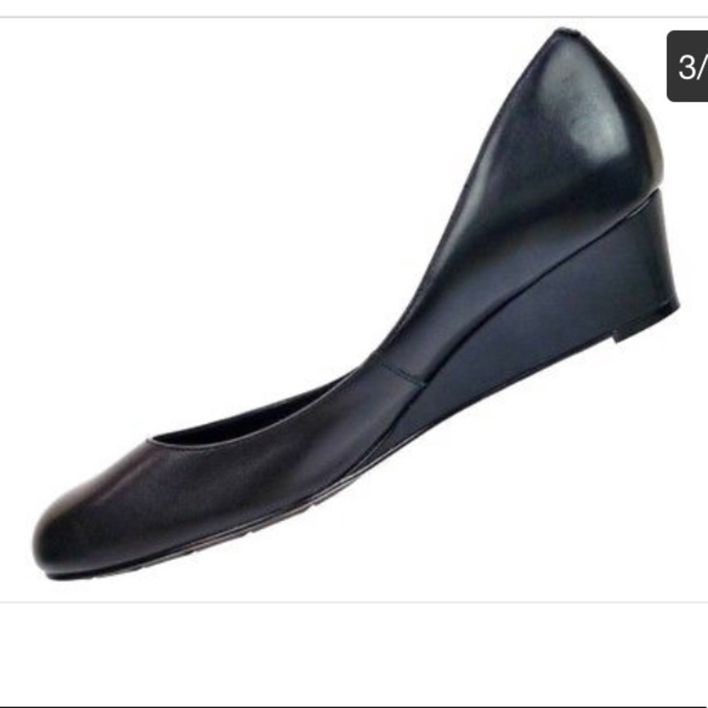 Black Cole Haan Nike Air Talia Wedges - size 9